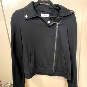 Carly Jean Los Angeles black fleece jacket sz M